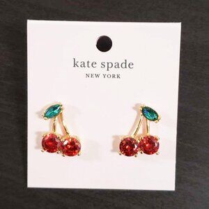 NWT Kate Spade cherry earrings